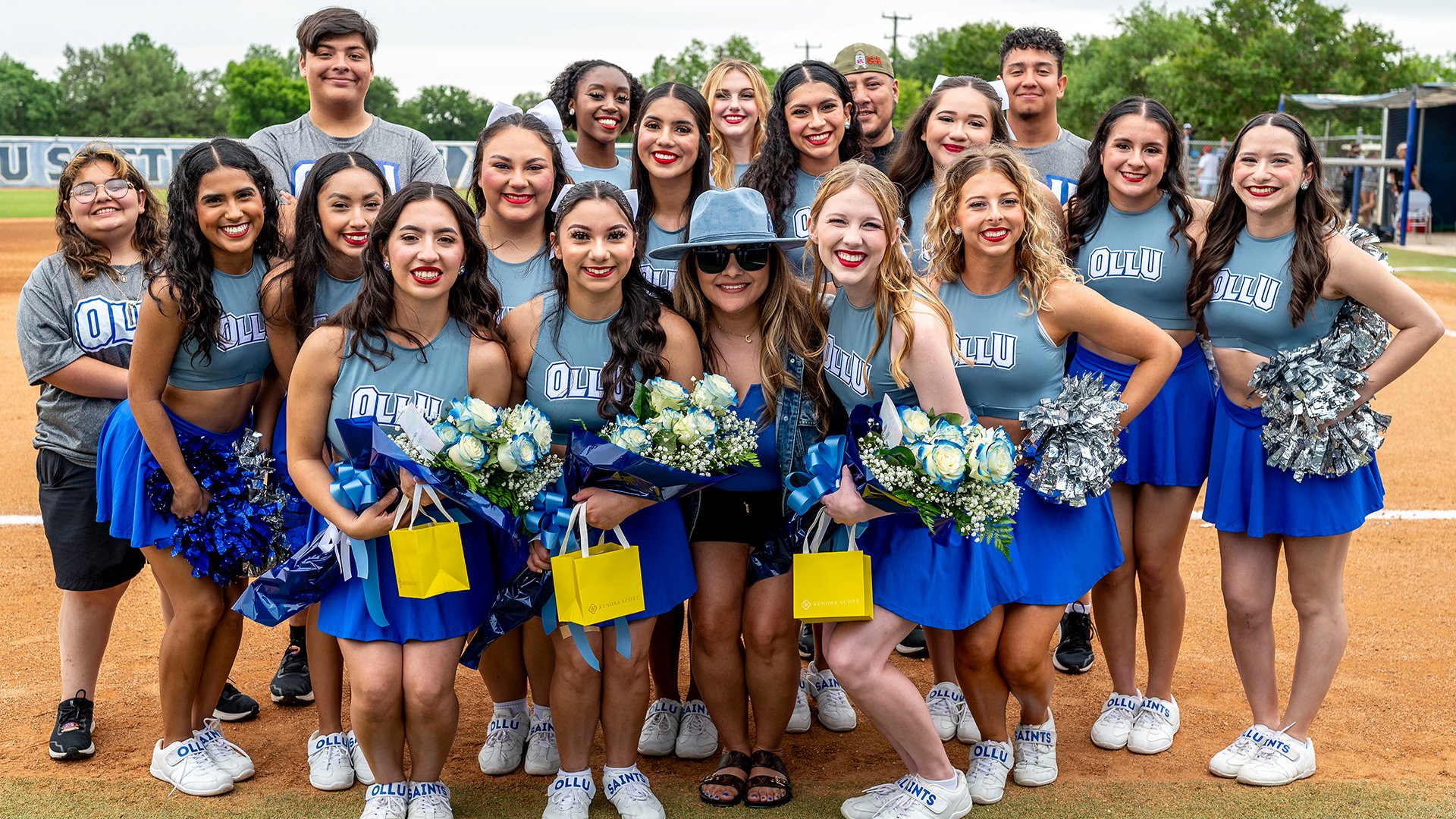 Seniors are up front from left, Madicela Perez, Deann Ortega and Skylar Lloyd.