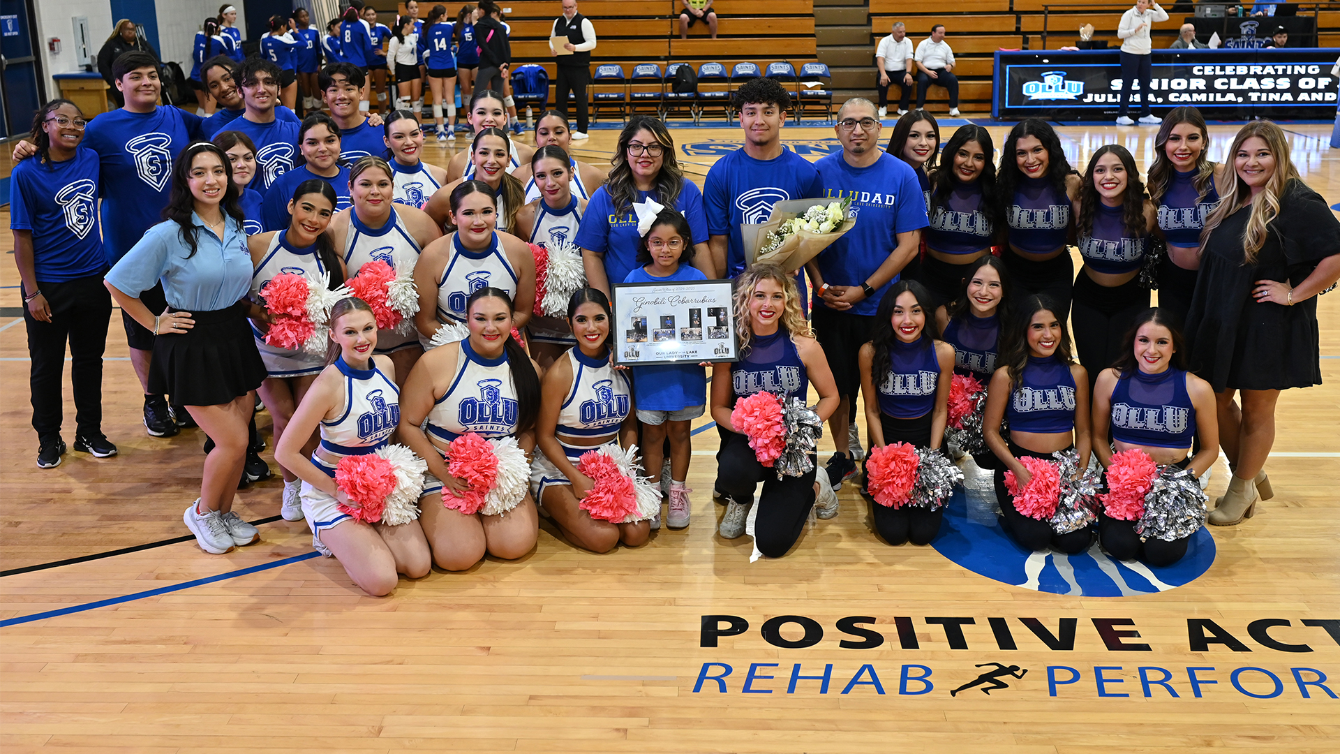 Ginobili Cobarrubias is pictured with his family and the Spirit Team.