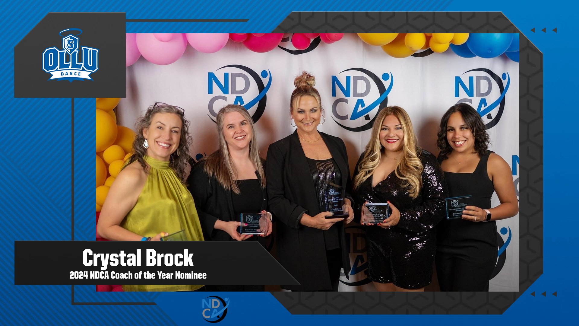 Crystal Brock (second from right) is pictured with the other nominees from throughout the country.