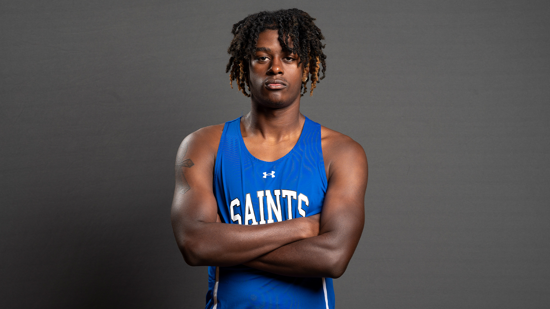 William Smith broke OLLU's record in the 60m hurdles.