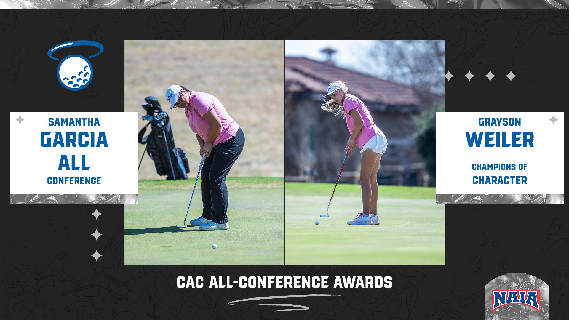 OLLU Duo Earns Conference Honors at CAC Golf Championship