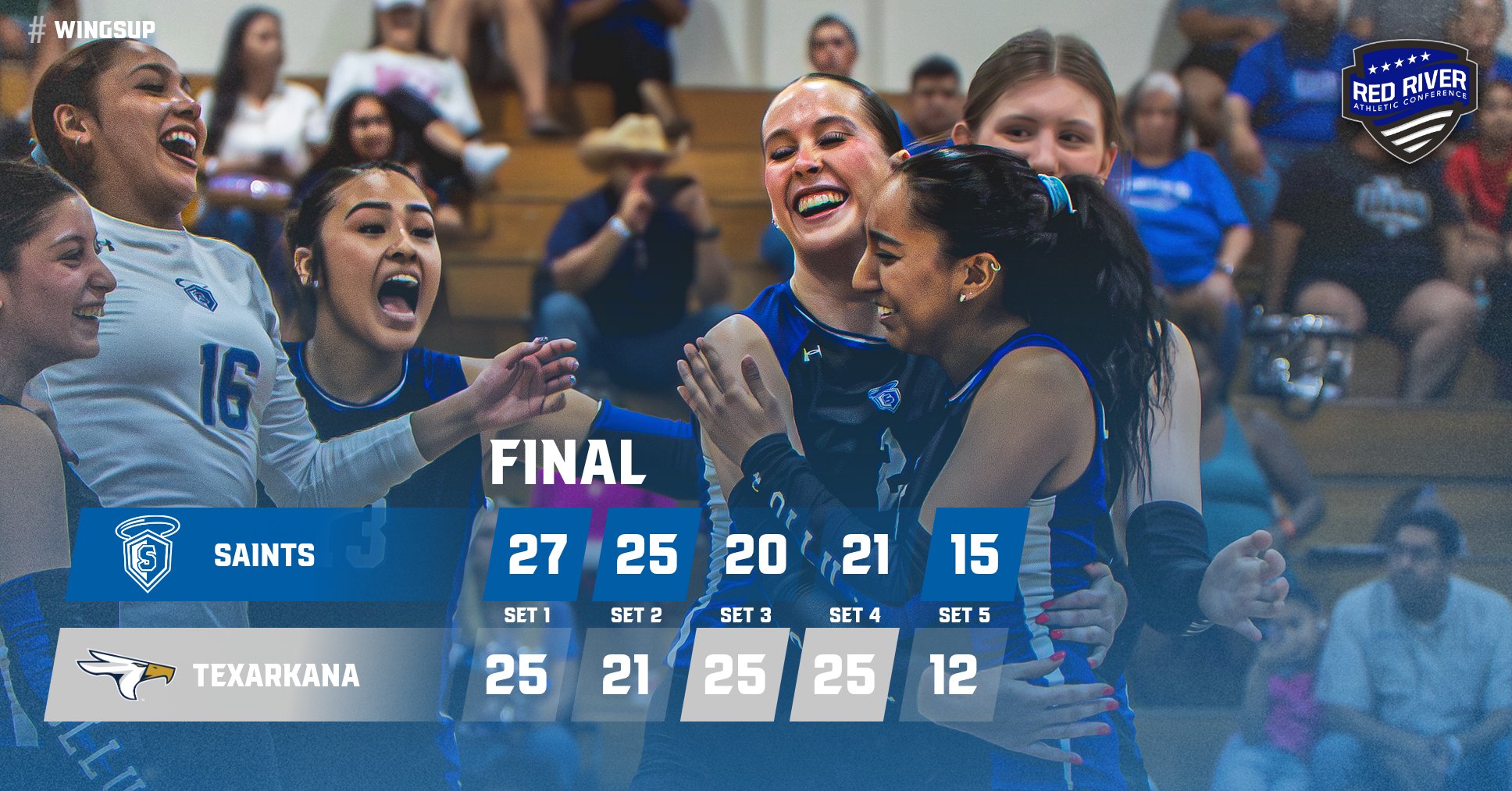 OLLU Hands TAMUT First Conference Loss in Gritty Five-Set Battle