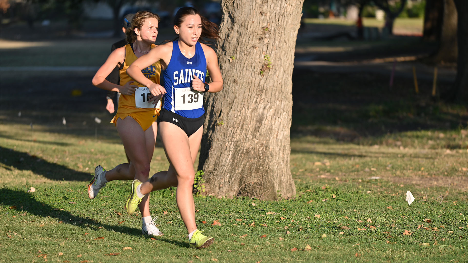 Valeria Pena was the Saints' top finisher.
